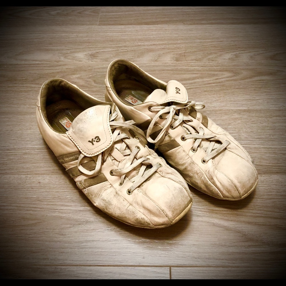 Mens well loved Yohji Y3 beige runners sneakers 9